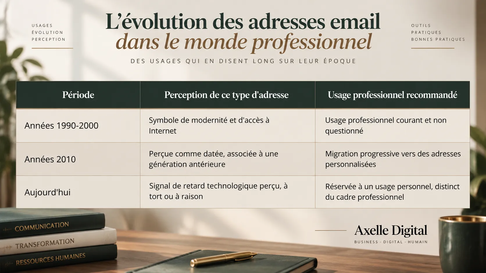 L’évolution des adresses email professionnelles