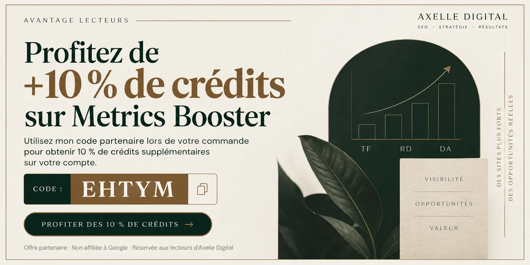 bannière axelle digital affi metricsbooster